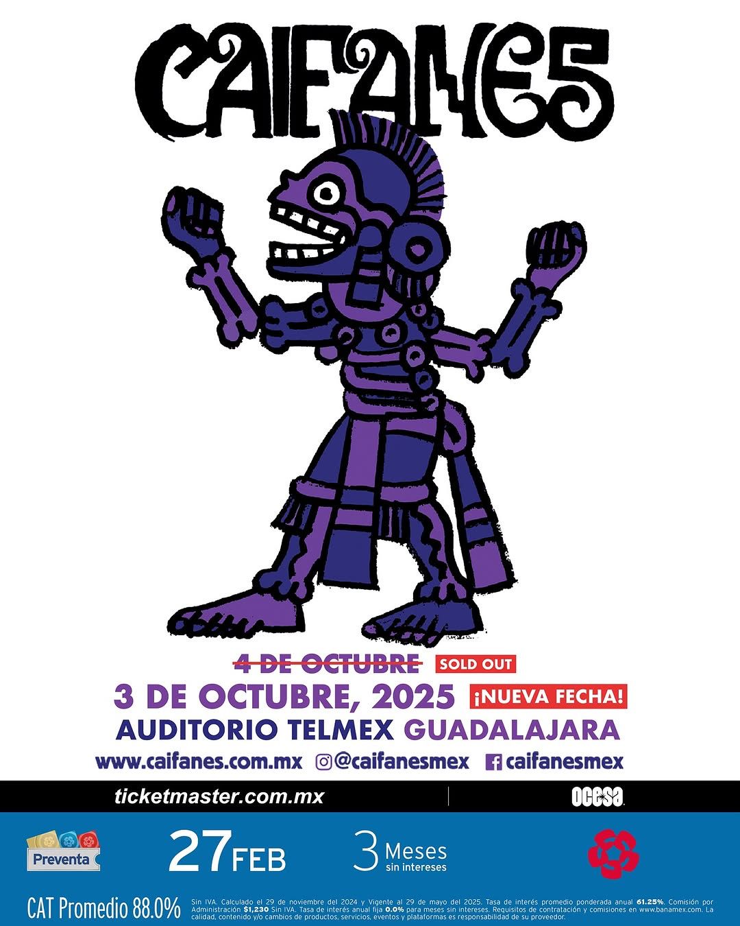 CAIFANES Auditorio Telmex GUADALAJARA , 03 de Octubre 2025